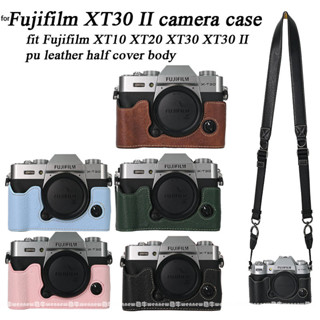Ốp Da PU Cho Túi Máy Ảnh Fujifilm XT30 II Vỏ Nửa Thân Fujifilm XT10 XT20 XT30 XT30 II Vỏ