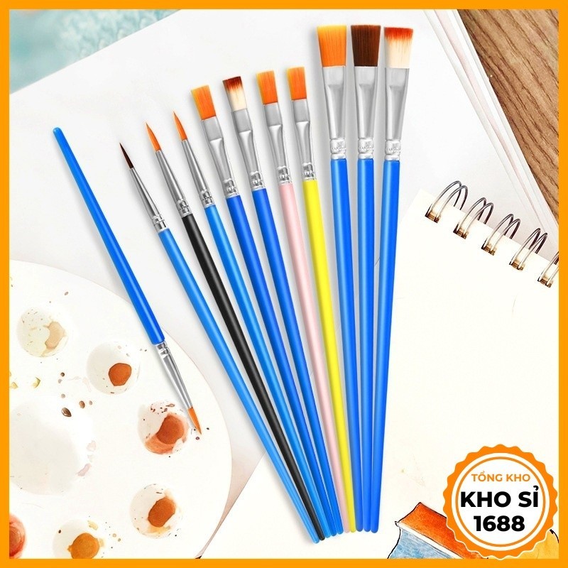 Cọ vẽ màu nước, cọ tô màu, cọ tô tượng, cọ tô tranh, cọ bản E1495