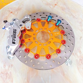 [ COMBO HEO + PÁT + ĐĨA TẶNG 2 ỐC GR5 ] Trước Raider/Satria-Heo 4 Pis Frando + Đĩa KingDrag size 267mm + Pát 4 Pis CNC