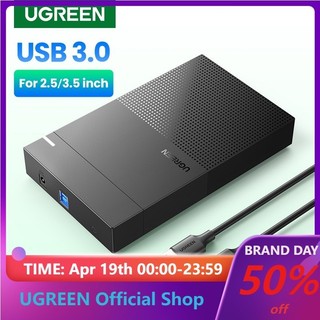  Vỏ Đựng Ổ Cứng Ngoài Ugreen 2.5/3.5 HDD SATA Sang USB 3.0 Ốp