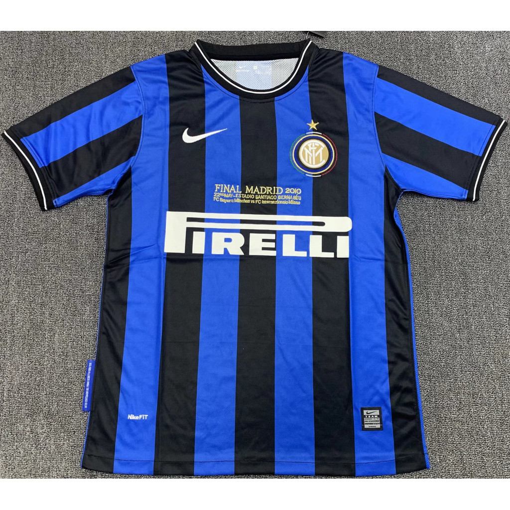 [Retro Jersey] Áo bóng đá sân nhà Inter Milan 2010 Áo đấu ngắn tay sang trọng chất lượng hàng đầu