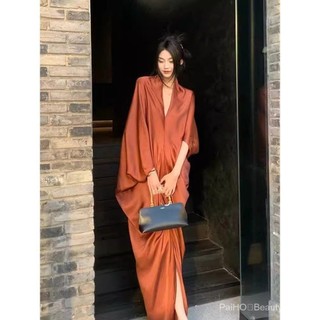 ✨[1 Màu / s-xl] Tính khí Pháp Không khí lãng mạn Váy không đều Phong cách nữ thần Váy dài đẹp tuyệt đẹp