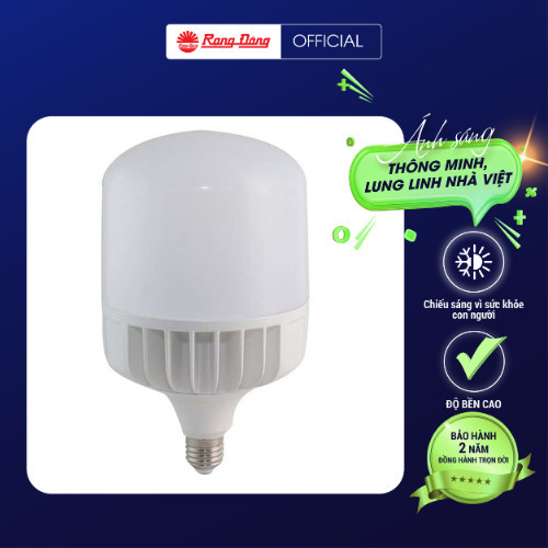 Bóng đèn LED BULB trụ Nhôm 80W Rạng Đông Ánh sáng trắng