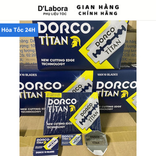Lưỡi dao cạo râu dorco titan chính hãng - lam titan hộp 100 lưỡi dlabora