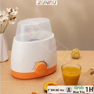 Máy hâm sữa tiệt trùng điện tử 2 bình siêu tốc đa chức năng, hấp được thức ăn, ủ sữa chua