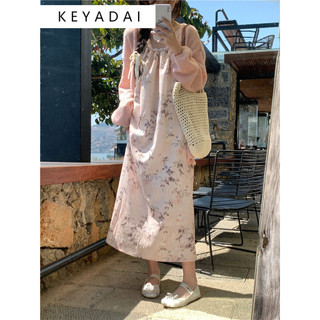 KEYADAI váy Đầm váy nữ body đầm Vintage Fashion thời trang phổ biến WLQ2440ZBL 17Z240426