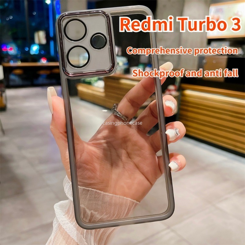 Ốp Lưng Cho Xiaomi Redmi Turbo 3 Turbo3 Poco F6 2024 Trong Suốt Mềm Mại Thời Trang Ốp Điện Thoại Ful