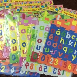  Bảng Chữ Cái Tiếng Việt Và Số Bằng Xốp Nhiều Màu Sắc Dành Cho Trẻ Em 