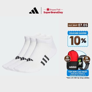  adidas Tập luyện Bộ 3 Đôi Tất Cổ Thấp Siêu Nhẹ Chuyên Dụng Unisex trắng HT3440