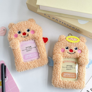 Gấu Bơ Sang Trọng Đựng Thẻ Chống Tẩy Photocard Hiển Thị Thẻ Bữa Ăn Kiểm Soát Truy Cập Thẻ ID Hoạt Hình Sử Dụng Thẻ EasyCard Túi Đi Học Hộp Đựng Bút Chì Charm