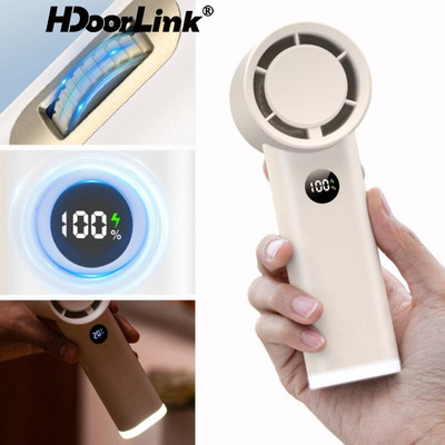 Quạt cầm tay Mini HdoorLink Quạt làm mát không khí 3600mAh USB Quạt điện sạc ngoài trời Quạt Mini tiện dụng