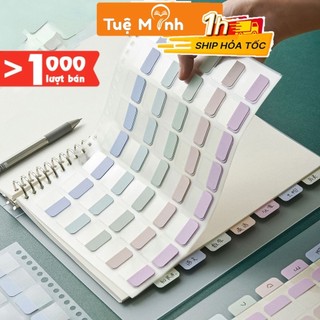 Tab phân trang + miếng đánh dấu chỉ mục trang sách nhiều màu cho khổ A5 và B5 P10