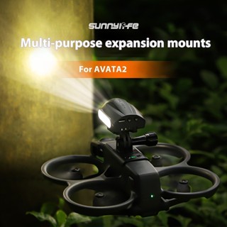  Sunnylife Thích Hợp Cho DJI Avata 2 Mặt Dây Chuyền Mở Rộng Phụ Kiện Đèn Tìm Kiếm Insta360 GO3 Giá Đỡ Camera Hành Động 