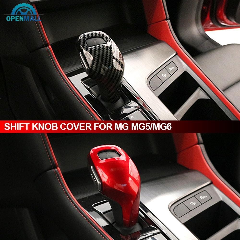 Openmall Xe Bánh Răng Dịch Chuyển Núm Đầu Trang Trí Nội Thất Bao Viền Cho MG 6 MG5 MG6 HS ZS Phụ Kiệ