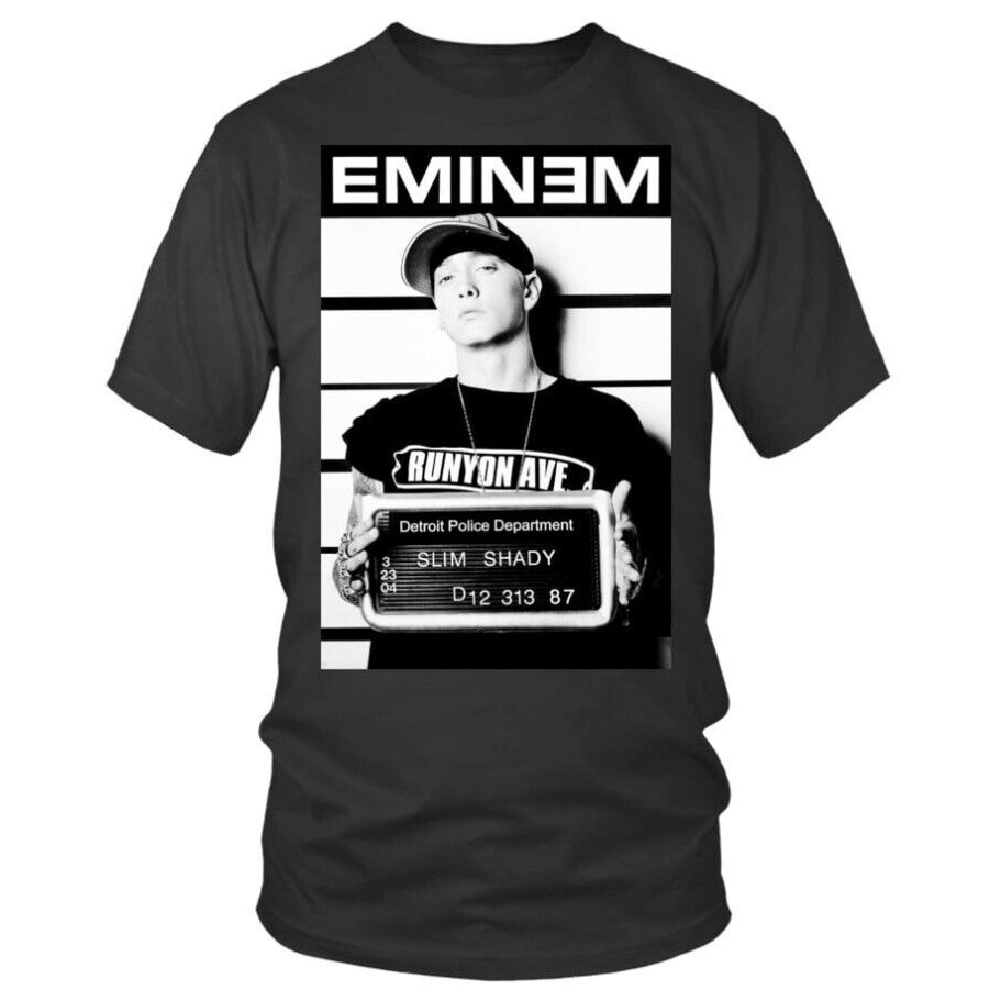2024 bánh quế cho bạn bè Eminem 90S Áo sơ mi Mugshot, Áo thun Eminem, Áo sơ mi nhạc Rap, Dành cho
