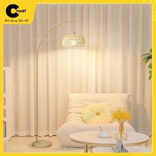 𝐂𝐌𝐀𝐑𝐓.𝐆𝐢𝐚 𝐝𝐮̣𝐧𝐠 đèn cây đứng đèn sàn cong lồng đan decor siêu chill cm33
