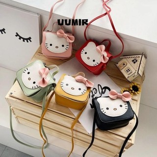 Túi đeo chéo bé gái, Túi đeo vai Hello Kitty PU Leathe, Họa tiết hoạt hình Quà tặng sinh nhật Mini Ví