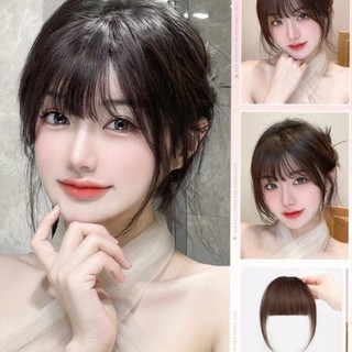 Air Bangs Tóc Giả Mảnh Dành Cho Nữ Đầu Trước Tự Nhiên Nổ Giả Ánh Sáng Và Thẳng Nổ