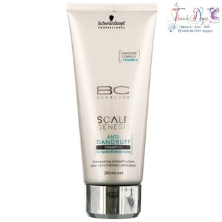 Dầu gội ngăn ngừa và làm sạch gàu BC Bonacure Scalp Genesis Anti-Dandruff Shampoo Schwarzkopf 200ml - TN