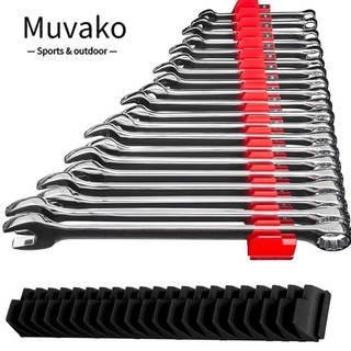 Muvako cờ lê giá để đồ, móc treo màn hình phần cứng dụng cụ cờ lê giá đỡ, đa năng 23 khe treo tường abs cờ lê giá đỡ lưu trữ