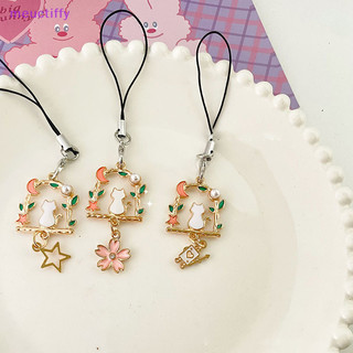 Meuctiffy Hoa Dễ Thương Dây Điện Thoại Móc Khóa Mặt Dây Chuyền Vỏ Điện Thoại Dây Đeo Nữ Cô Gái Điện Thoại Trang Sức Chống Mất Dây Treo Móc Khóa VM