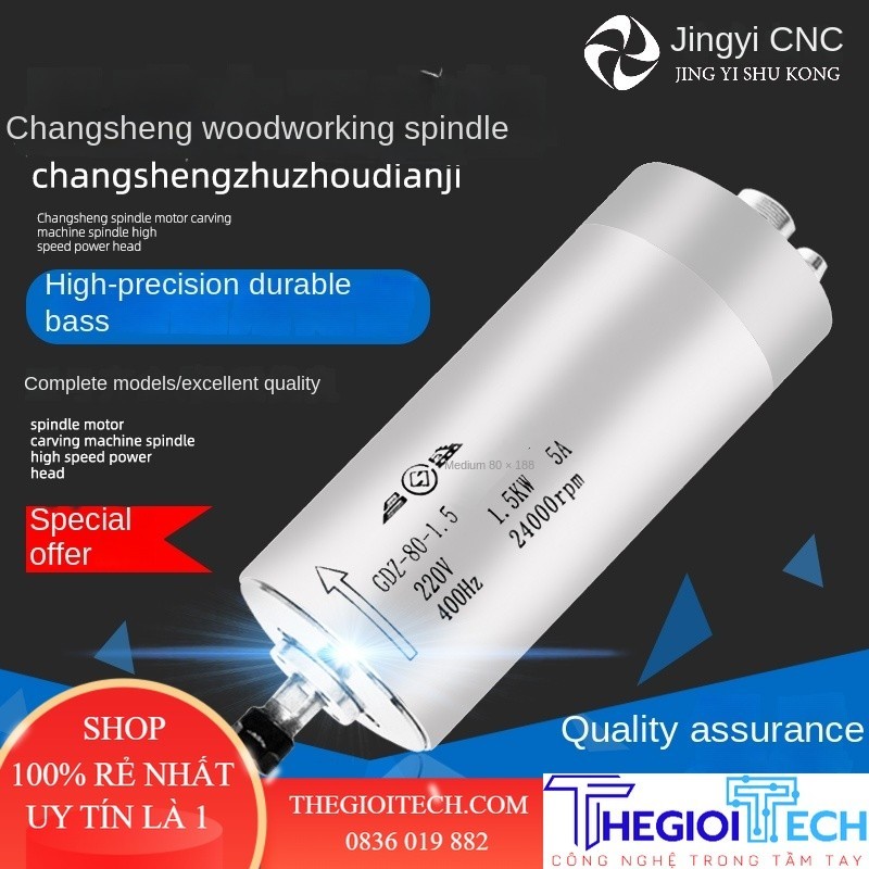 Máy Khắc 1.5KW Động Cơ Trục Chính 800 2.2 Tốc Độ Cao Changsheng 3 Đầu Mài Điện Máy Khắc 5.5 Mài Nhỏ - 85*253/2.2kw/380V/P4