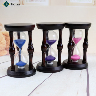 Sẵn sàng! Đồng hồ cát gỗ cổ điển Đồng hồ cát hẹn giờ Đồ trang trí trang trí nhà cửa - Màu sắc ngẫu nhiên
