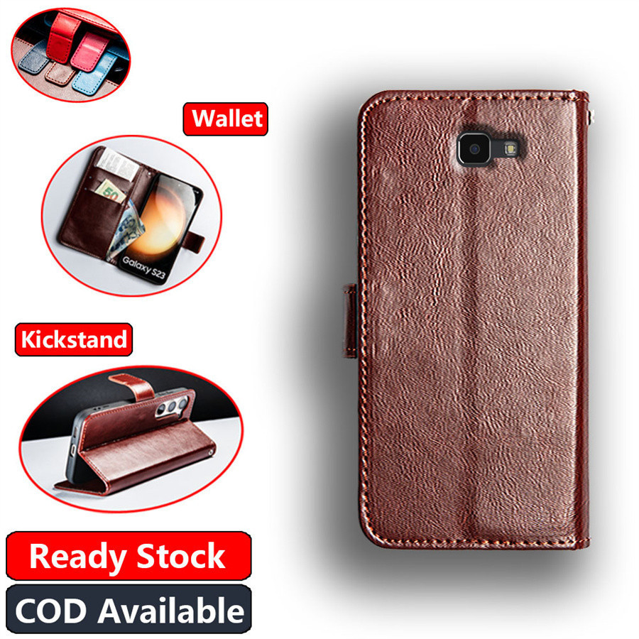 Samsung Galaxy J7 Prime J5 Prime On5 On7 SM-G610F SM-G610Y SM-G610M S Ví da cổ điển cổ điển Folio Case Flip Notebook Style Cover có khe cắm thẻ chân đế đóng từ tính