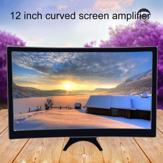 Bộ khuếch đại ZenQuilt Màn hình cong 12 Inch Độ rõ nét cao Kính lúp Video có thể gập lại 3D cho điện thoại di động