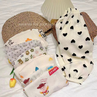 T Quần Muỗi Quần Bloomers Trẻ Em Mùa Hè Mỏng Hoạt Hình Bé Gái Quần Legging Bé Gái Phiên Bản Hàn Quốc Phù Hợp Với