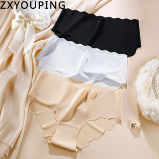 Zxyouping Quần Liền Mạch Cho Nữ Quần Lót Ice Silk Quần Lót Mềm Mại Và Thoải Mái Eo Thấp Có Viền Sóng Thể Thao Một Mảnh Vô Hình