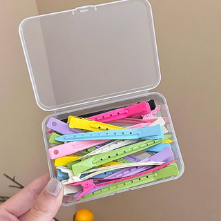 6 cái / 12 cái màu tóc rễ lông tơ định vị kẹp tóc nữ liền mạch nổ kẹp tóc mỏ vịt lớn kẹp phụ kiện tóc
