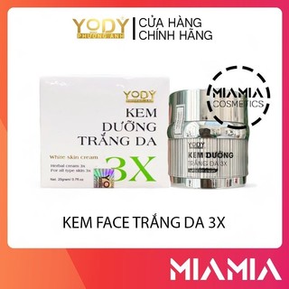 Kem face dưỡng trắng da 3x white skin cream yody phương anh chính hãng xoá mã