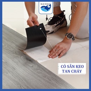 [MÃ ANCMAR GIẢM 15%] 20/60 miếng SÀN NHỰA GIẢ GỖ - sàn nhựa có sẵn keo dán kích thước 45x15cm