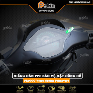 Bộ 2 miếng dán PPF bảo vệ mặt đồng hồ xe Piaggo Vespa Sprint Primavera [Đầy đủ phụ kiện dán tại nhà]