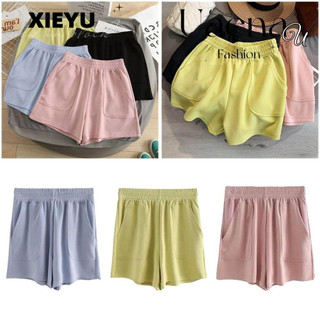 Xieyueanau quần short nữ kẹo nhiều màu sắc quần short đi biển nữ cạp cao quần thường ngày