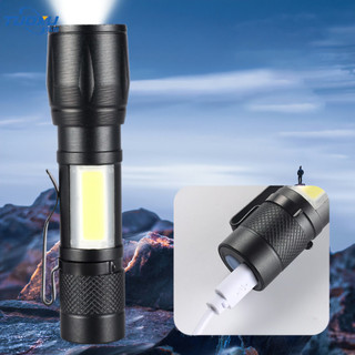 Full hộp đèn pin mini siêu sáng cao cấp có zoom xa gần-giova