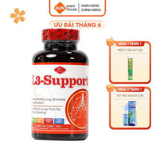 Viên Uống Hỗ Trợ Chức Năng Phổi, Phế Quản Và Xoang Olympian labs L3 Support 30 Viên