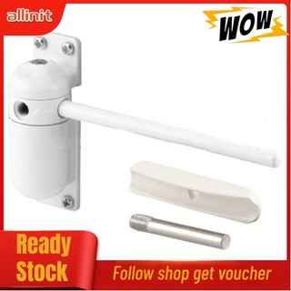Allinit Automatic Door Closer Metal Mini Low Noise Hidden Spring for Residence