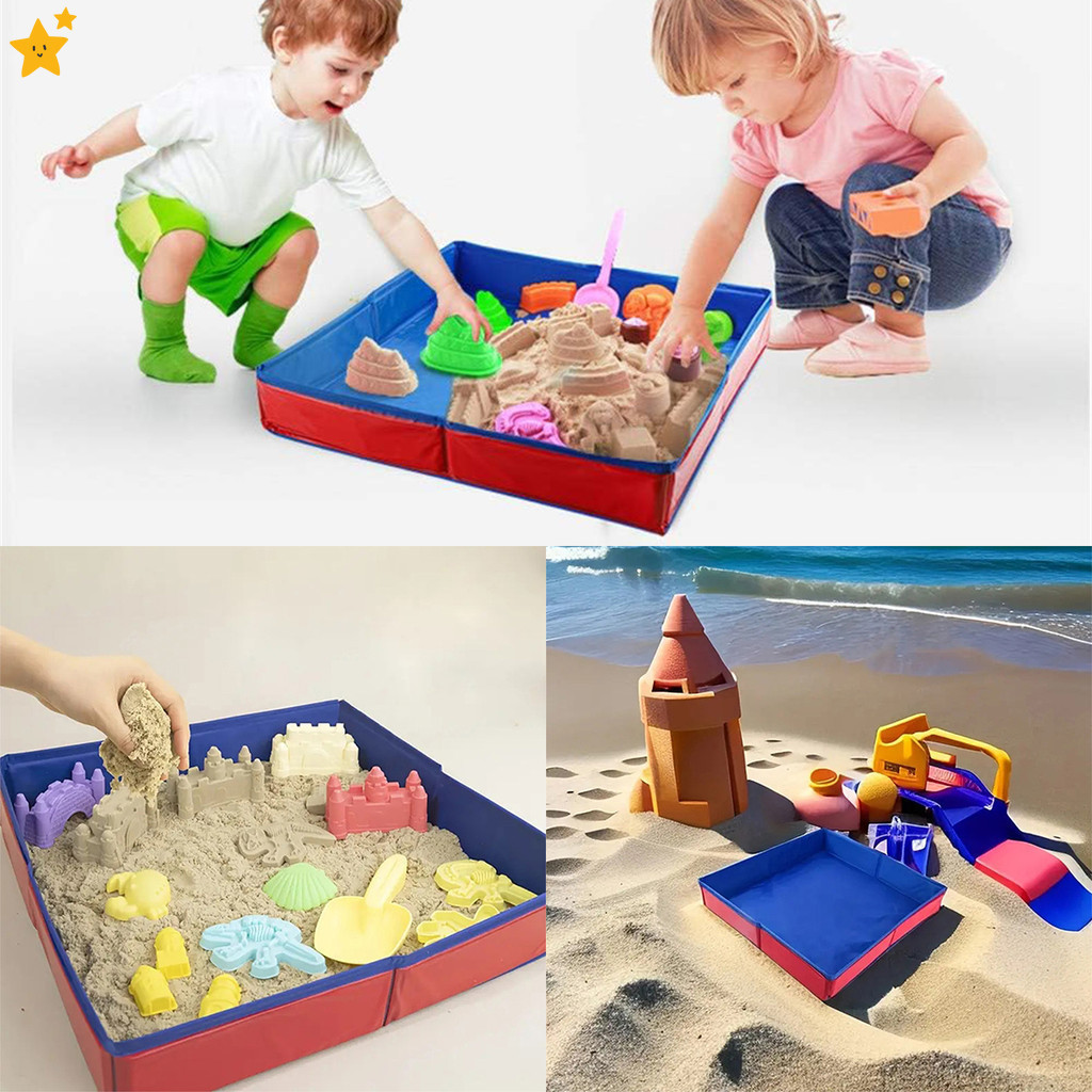 Vải Oxford Bàn Cát Đồ Chơi Nước Có Thể Gập Lại Cát Bàn Khay Trẻ Em Ma Thuật Cát Bàn Bể Bơi JP6