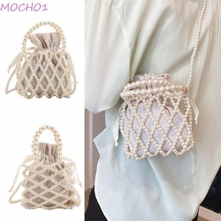 Mocho1 Shopper Tote, Túi xô cầm tay dệt thủ công, Túi đeo chéo thời trang giả rỗng mùa hè