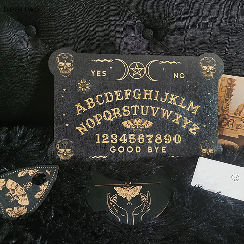 < Beartwo > Bảng Ouija khắc con lắc Bảng siêu hình đẹp