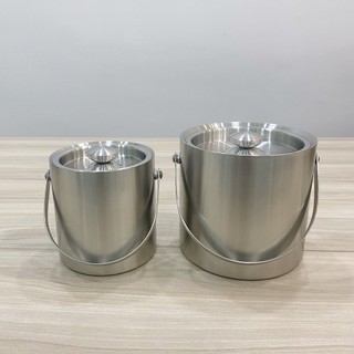 Xô đựng đá inox cao cấp 2 lớp, dung tích 2 lít, 3 lít, giữ lạnh tốt