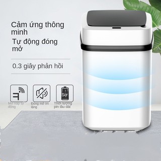 Hộ Gia Đình Cảm Biến Thông Minh Thùng Rác Có Nắp Phân Loại Điện Phòng Khách Nhà Vệ Sinh Nhà Bếp