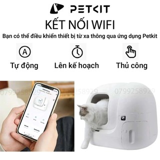 Nhà vệ sinh cho mèo từ nhật - máy dọn phân mèo petkit pura max - mèo pet
