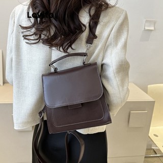 Balo Lovito màu trơn cơ bản phong cách preppy cho nữ LFA03172