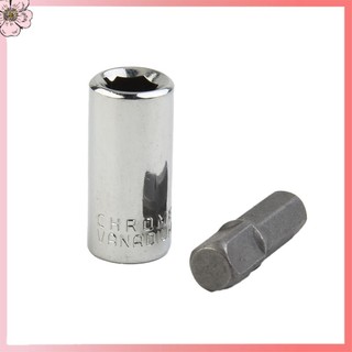 Ổ đĩa vuông vot 1 / 4 sang ổ cắm chuôi lục giác 1 / 4 + bộ chuyển đổi ổ cắm khoan 1 / 4