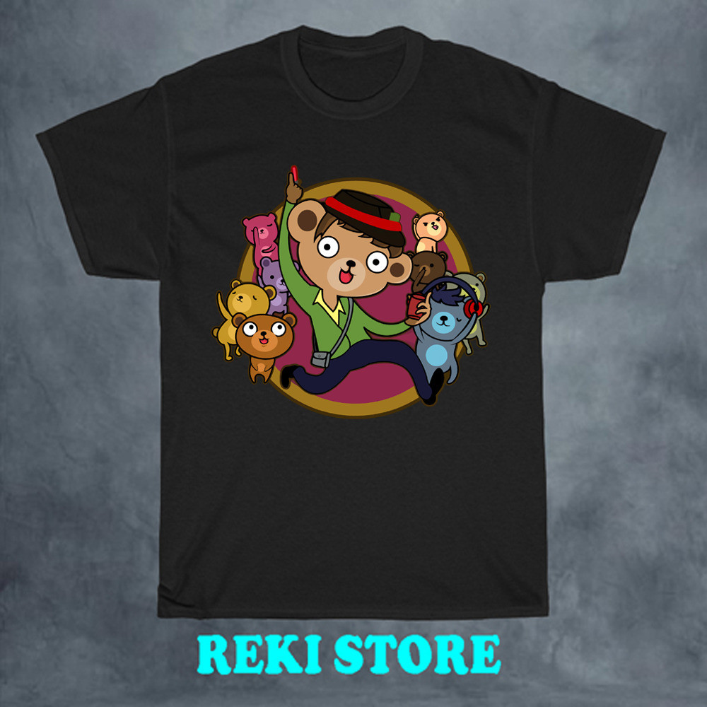 Áo thun nam màu đen Party Pat Adventure Time