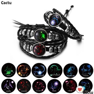 Vòng đeo tay mặt hình 12 chòm sao có thể điều chỉnh cho nam