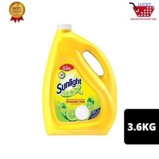 Nước rửa chén Sunlight 3,6kg/can Hương chanh